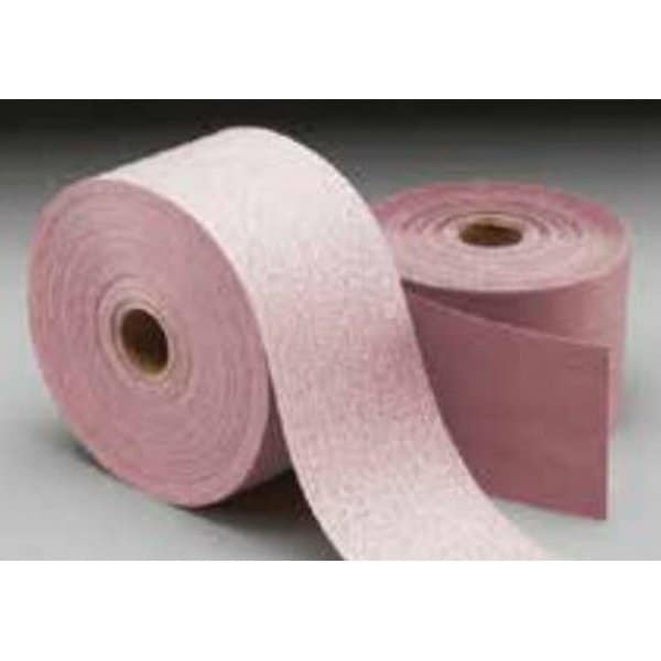 Carborundum 2-3/4 In. x 25 Yd. Carbo Premier Red Dri-Lube Stick-On Paper PSA Roll P80 5539520340 - main